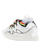 Leather Curb Sneakers - White