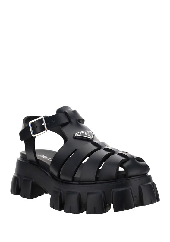 Monolith Rubber Sandals - Black