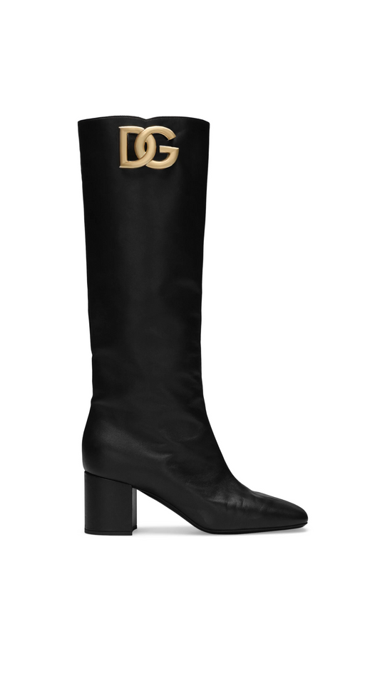 Nappa Leather Boots - Black