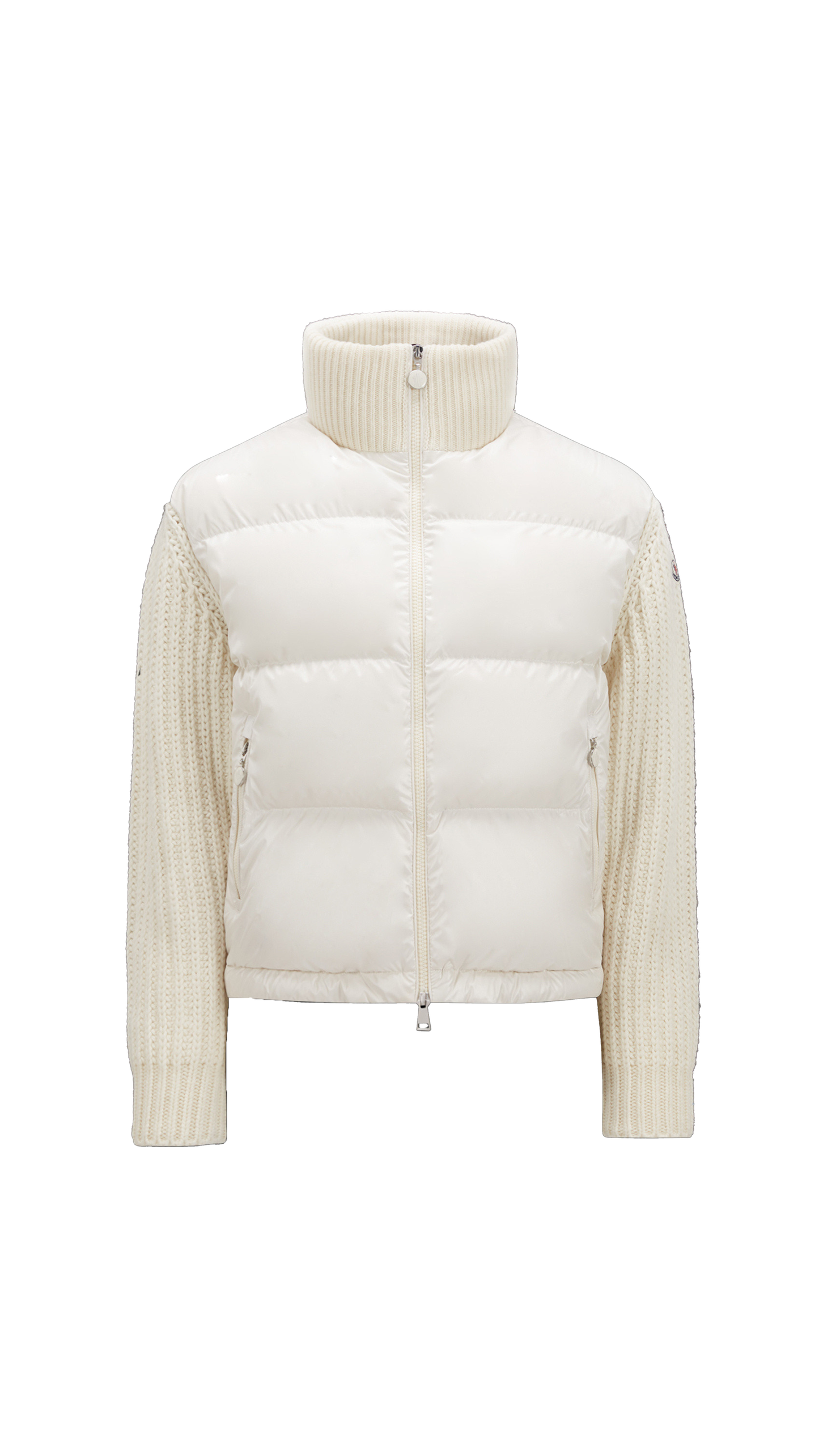 Padded Wool Cardigan - Milk white