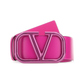 Vlogo Signature Belt in Glossy Calfskin 70mm - Pink PP