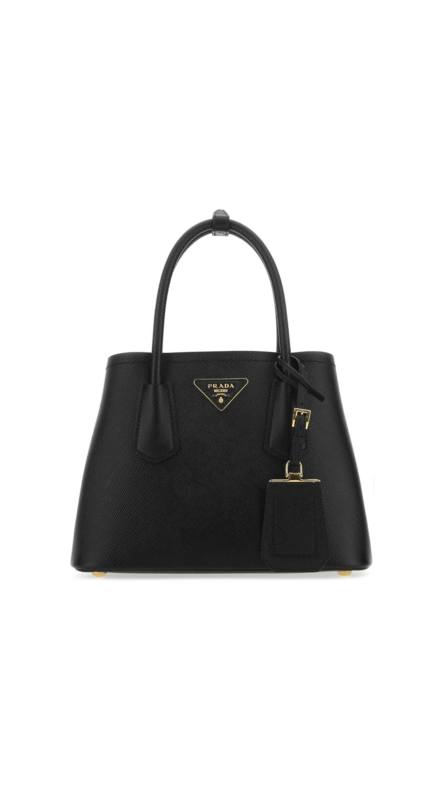 Prada Double Saffiano leather mini bag - Black