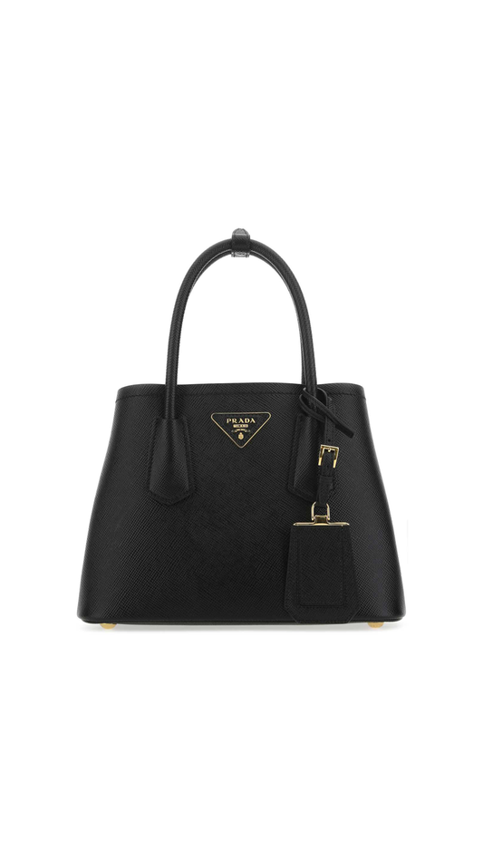 Prada Double Saffiano leather mini bag - Black