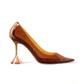 Ami Glass Pump - Brown