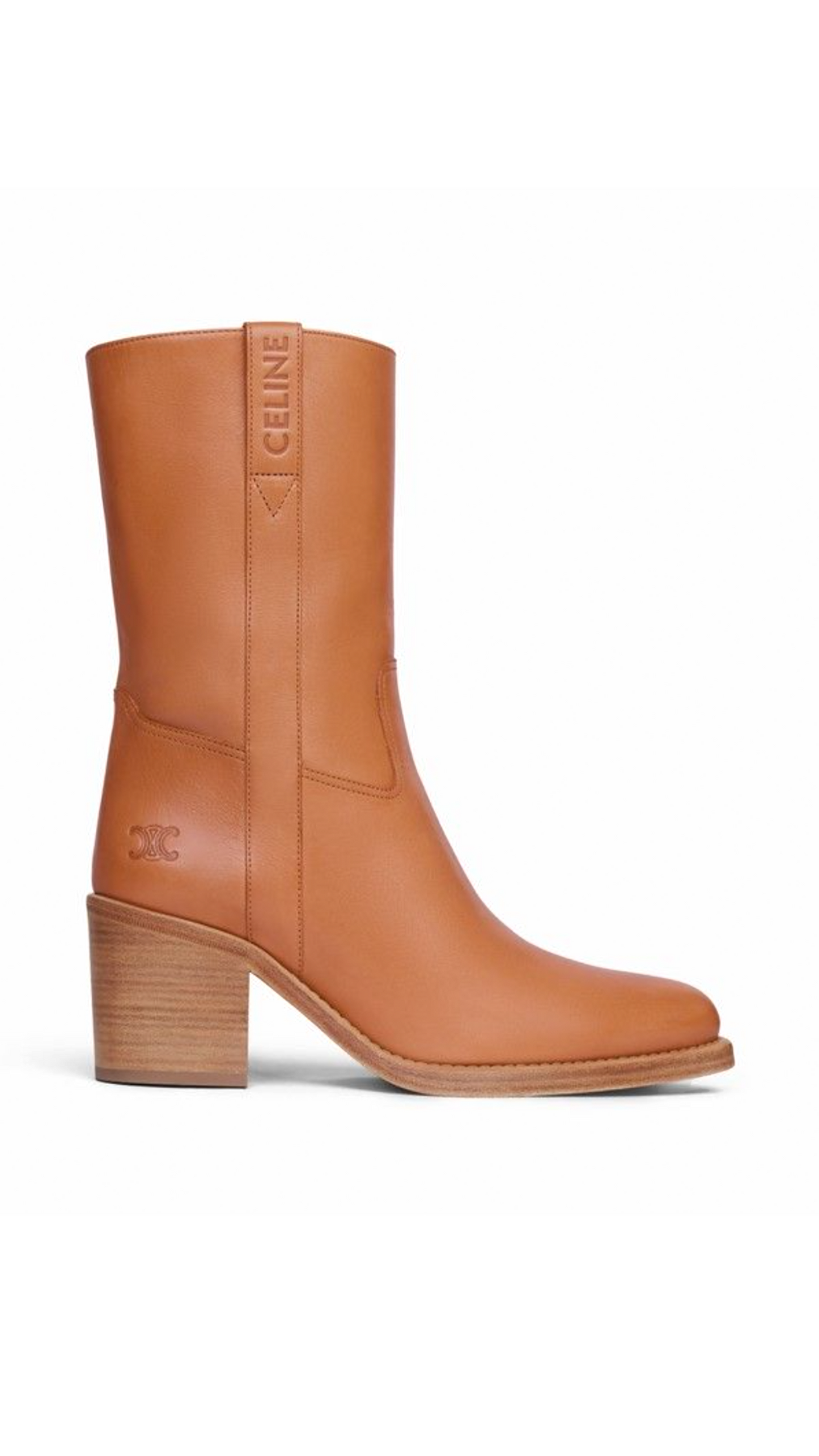 Conde Ankle Boots in Triomphe Calfskin - Tan