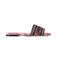 Dway Embroidered Slide - Indy Pink