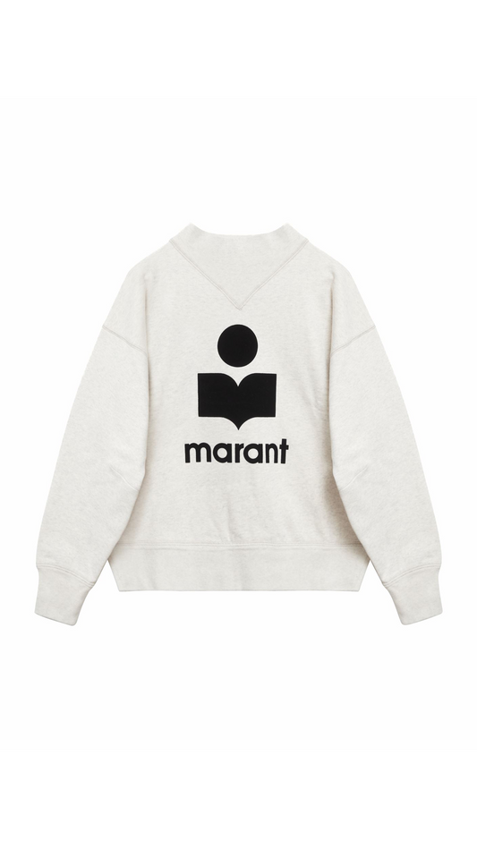 Moby Logo Sweatshirt - Ecru/Black