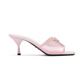 Plexiglas and Patent Leather Sandals - Alabaster Pink