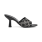 GG Mid-heel Slide Sandal - Black