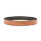 Reversible Anagram Belt in Smooth Calfskin - Tan/Black/Gold