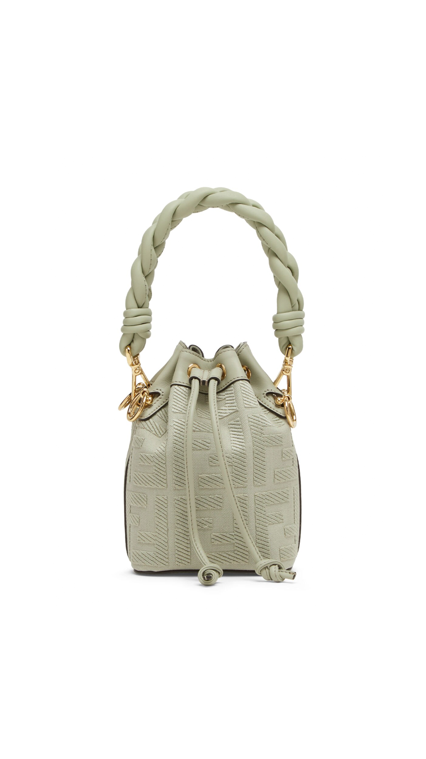 Mon Tresor Canvas FF Mini Bag - Sage Green