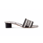 Dway Heeled Slide - White/Black