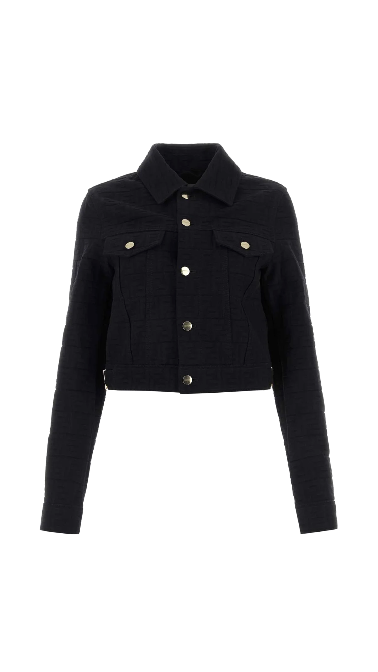 FF Jacquard Denim Jacket - Navy