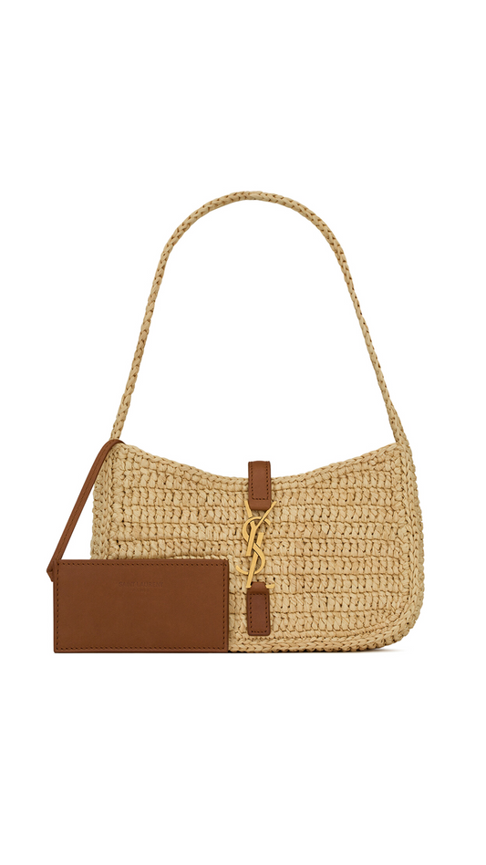 Le 5 à 7 Mini in Raffia - Natural/Brick