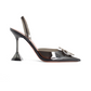 Begum Glass Sling Pumps - Black