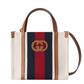 Mini Interlocking G Tote Bag - White/Blue/Red/Green/Brown