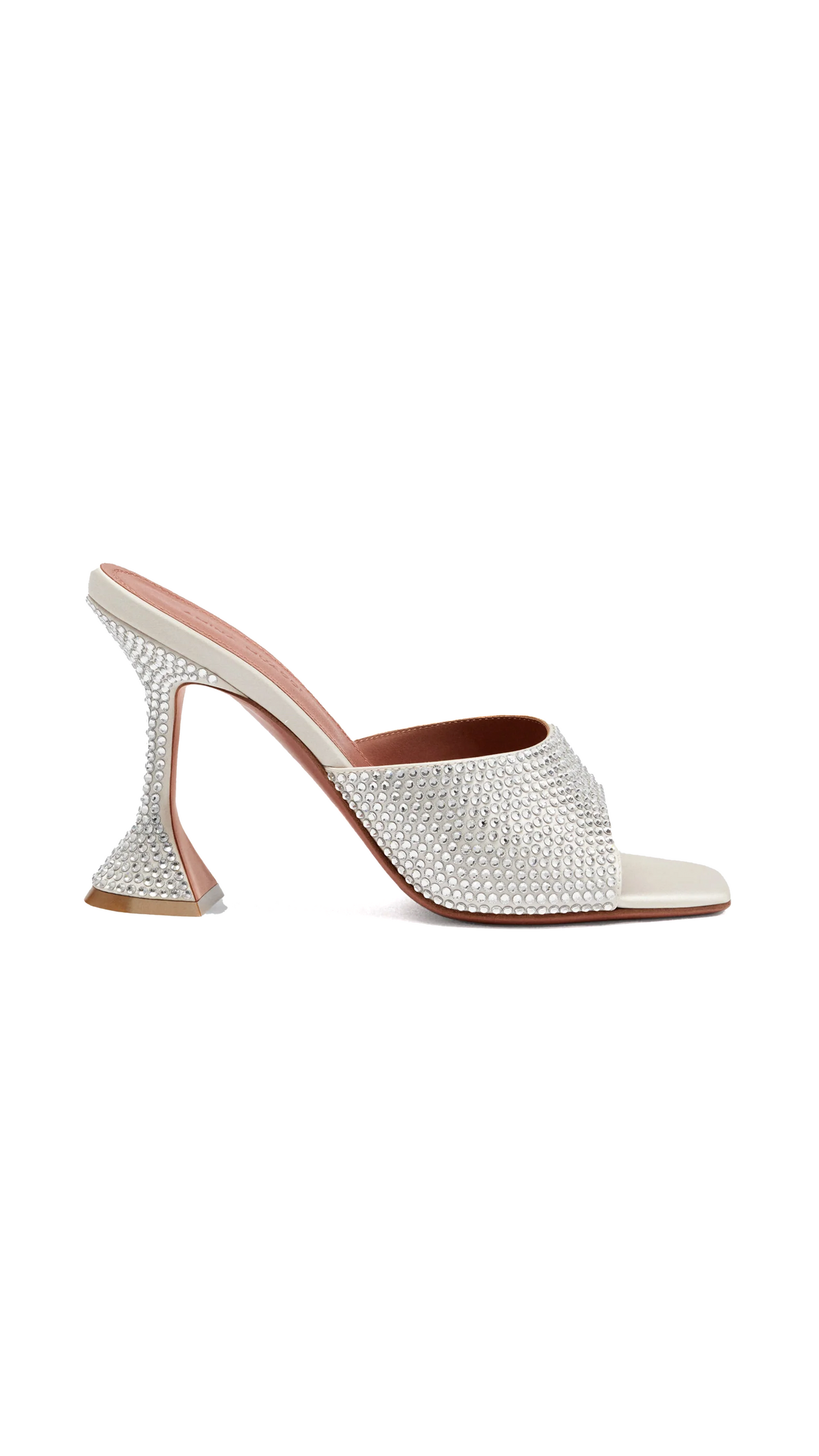 Lupita Crystal Slipper - White/Silver