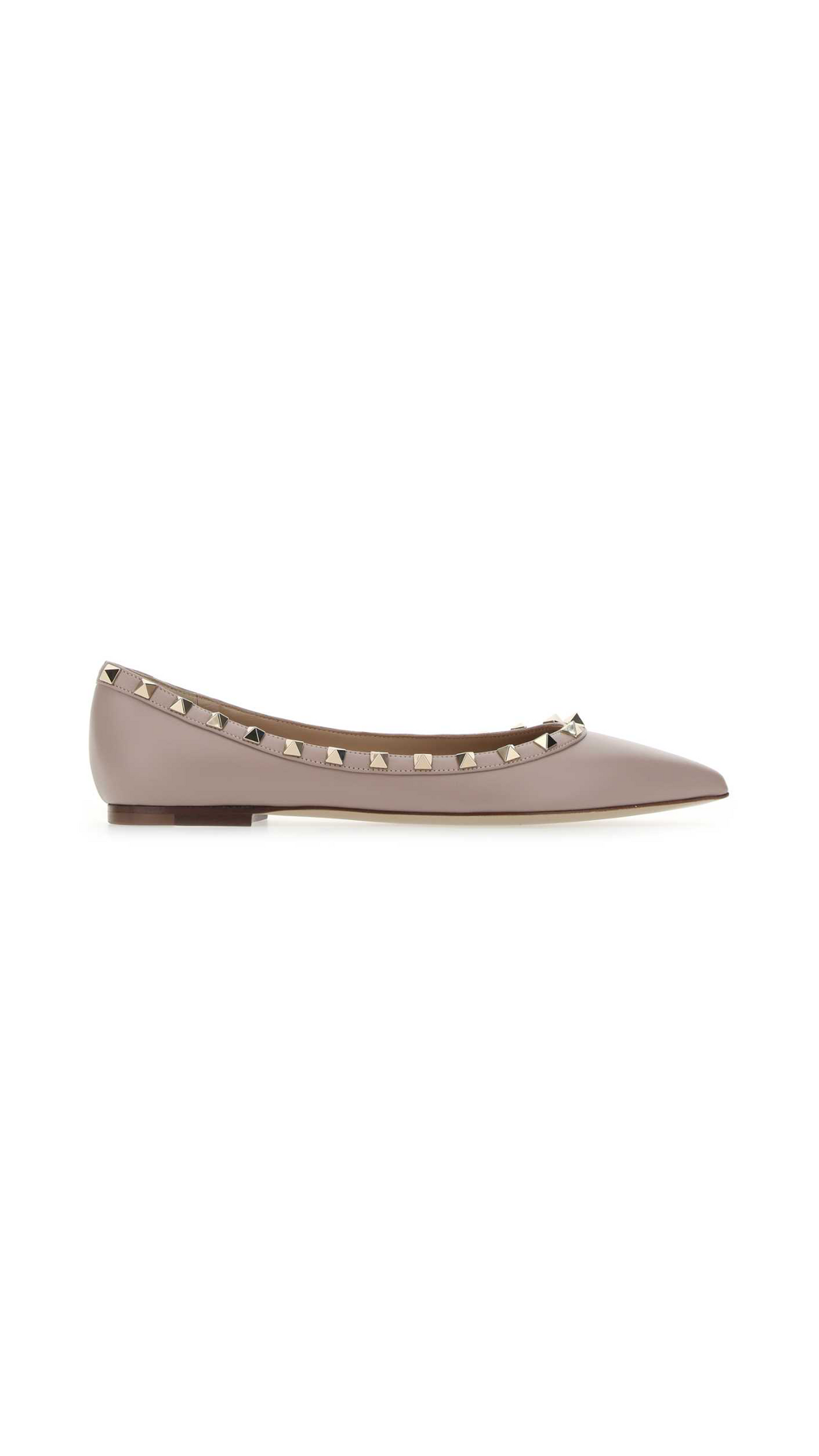 Rockstud Ballet Flat - Poudre