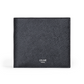 Bi-fold Wallet with Coin Compartment in Grained Calfskin - Black