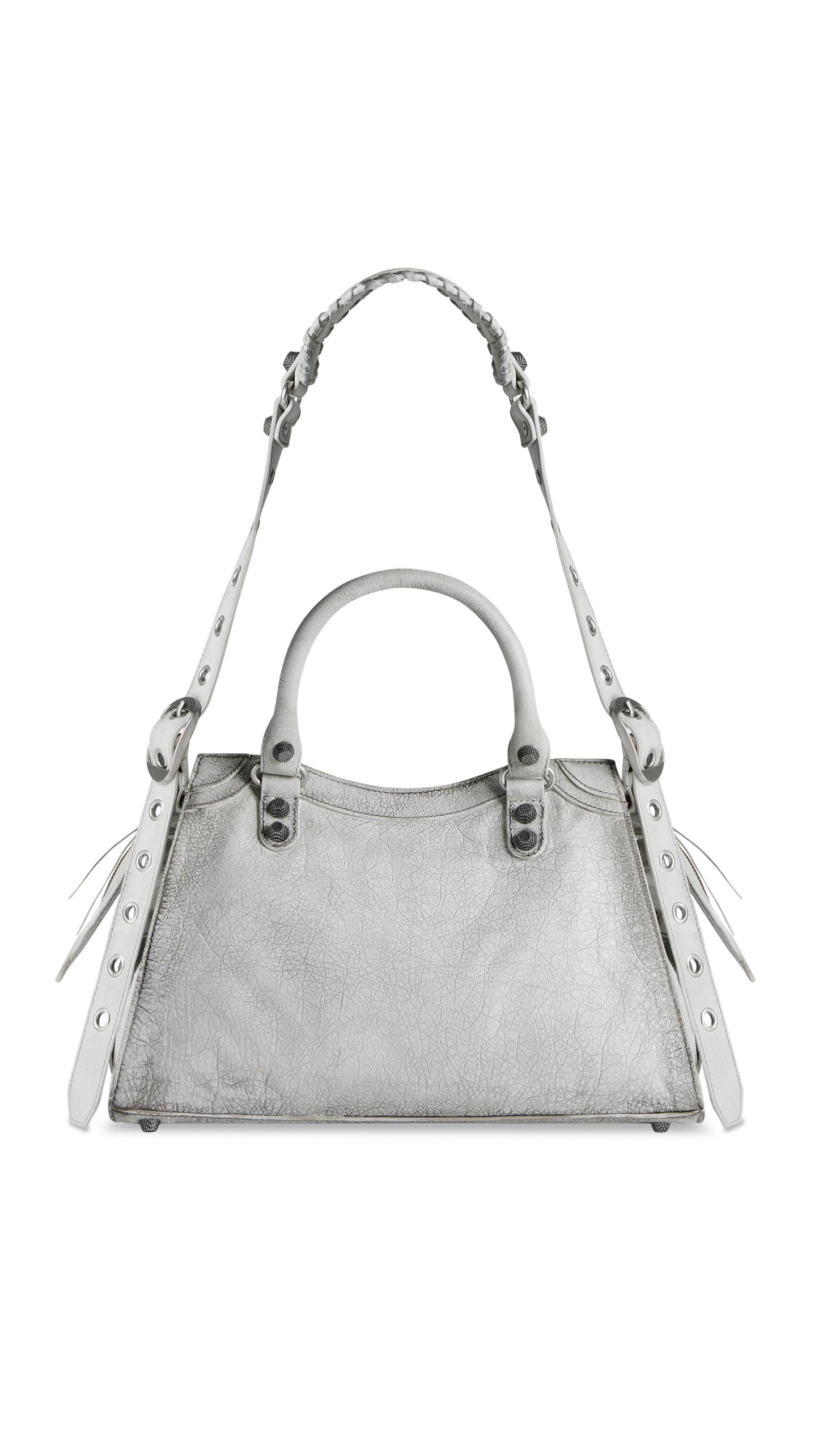 Neo Cagole City Small Handbag in Dirty Effect - Optic White