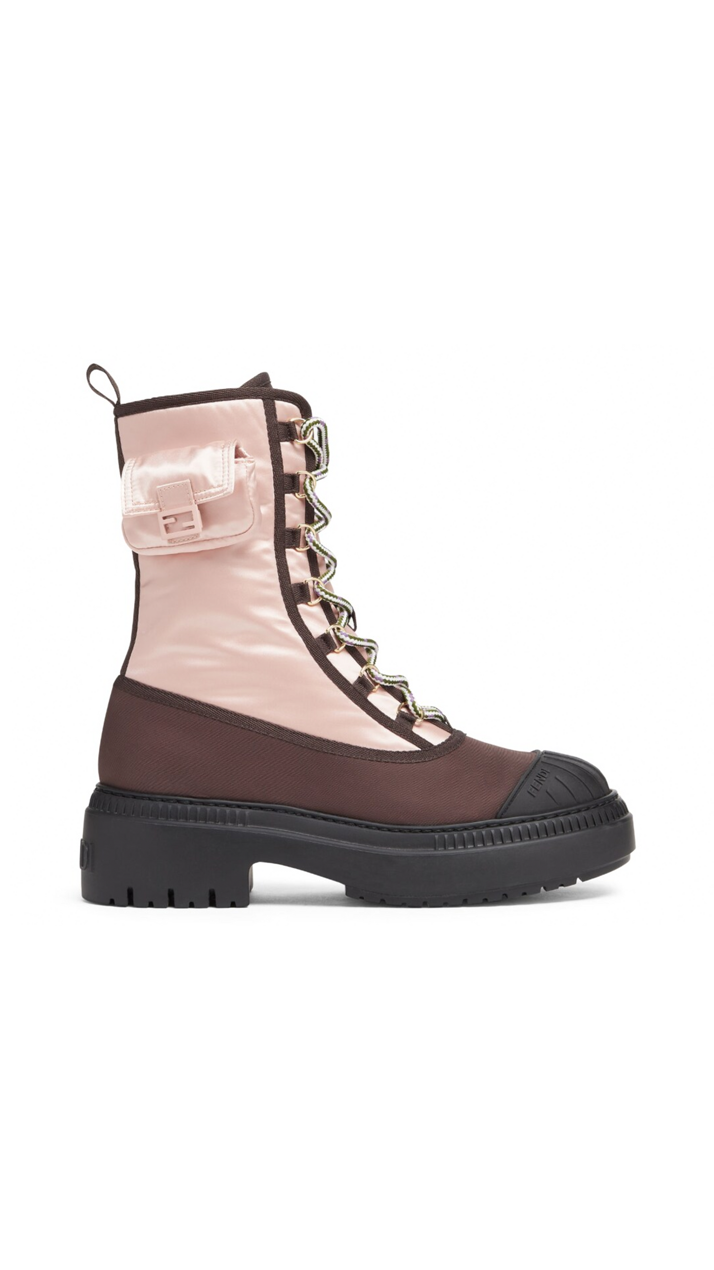 Domino Nylon Biker Boot - Pink