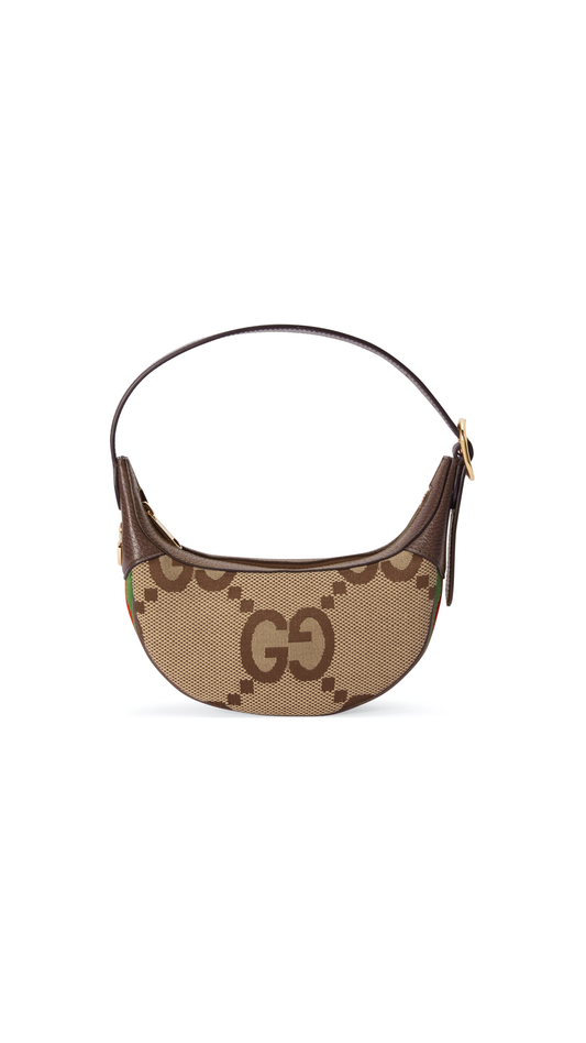 Ophelia Jumbo GG Mini Bag - Camel/Ebony
