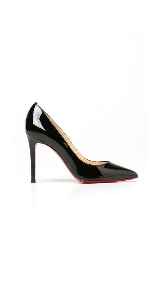 Pigalle 100 Patent Leather Pumps - Black