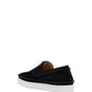 Pik Boat Mens Flat Sneakers - Black