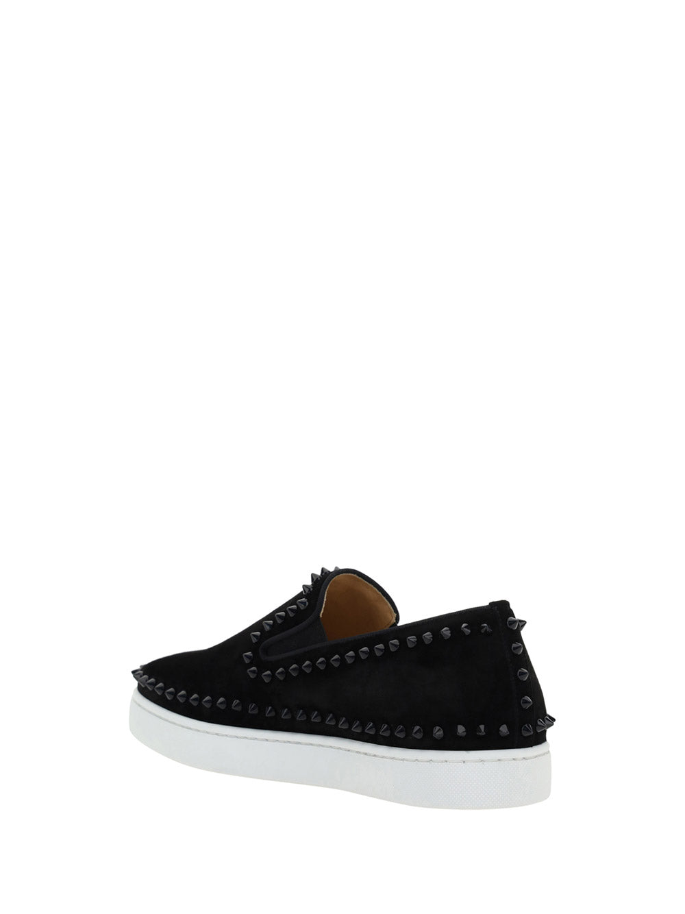 Pik Boat Mens Flat Sneakers - Black