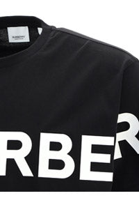 Horseferry Print Cotton Oversized T-shirt - Black/White