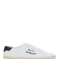 Court Classic SL/06 Embroidered Sneakers in Leather - Optic White