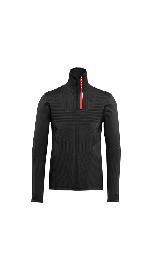 Techno Knit Turtleneck - Black