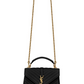 Collège Medium Chain Bag in Quilted Leather - Black