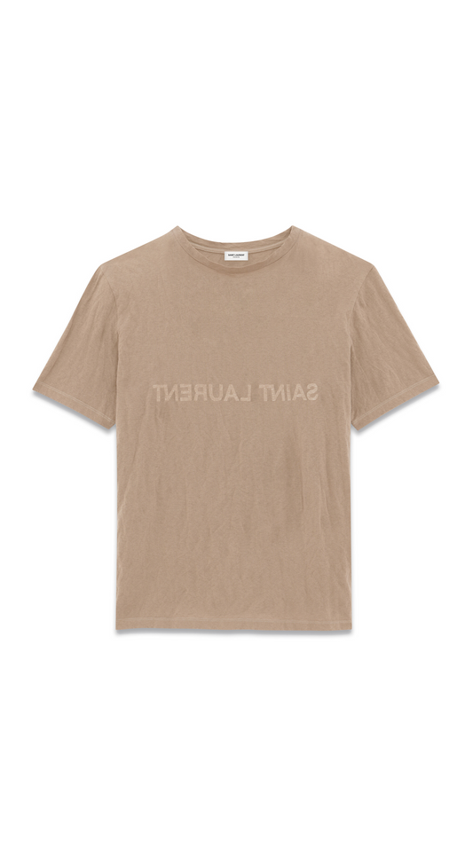 Reverse T-shirt - Taupe/Natural