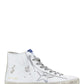 Francy Sneakers In Leather - White / Silver