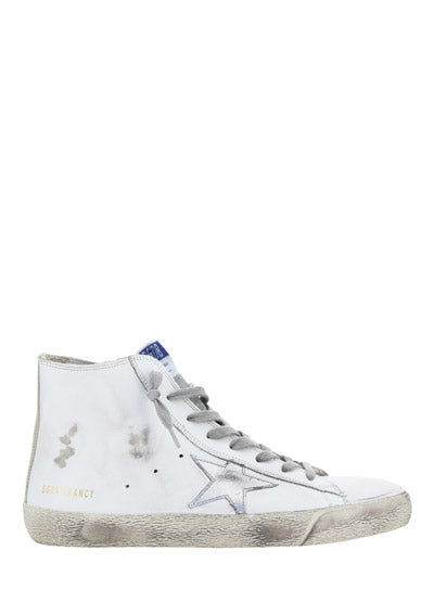 Francy Sneakers In Leather - White / Silver
