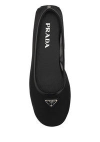 Logo Plaque & Mesh Ballerina - Black
