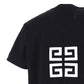 4G Embroidered Oversized T-Shirt - Black.