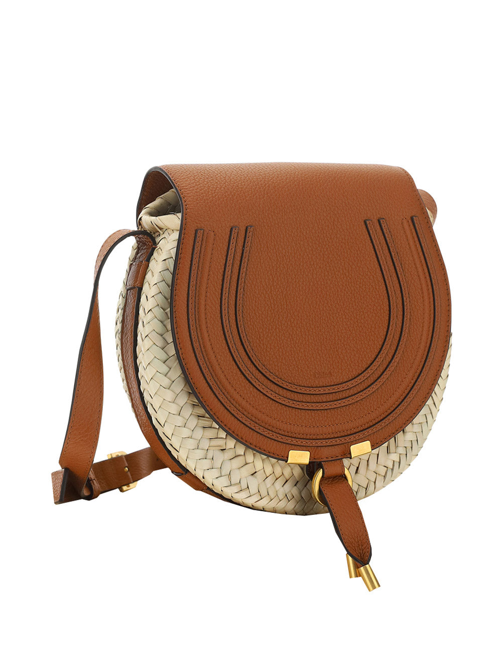 Small Marcie Cross-Body Basket - Brown