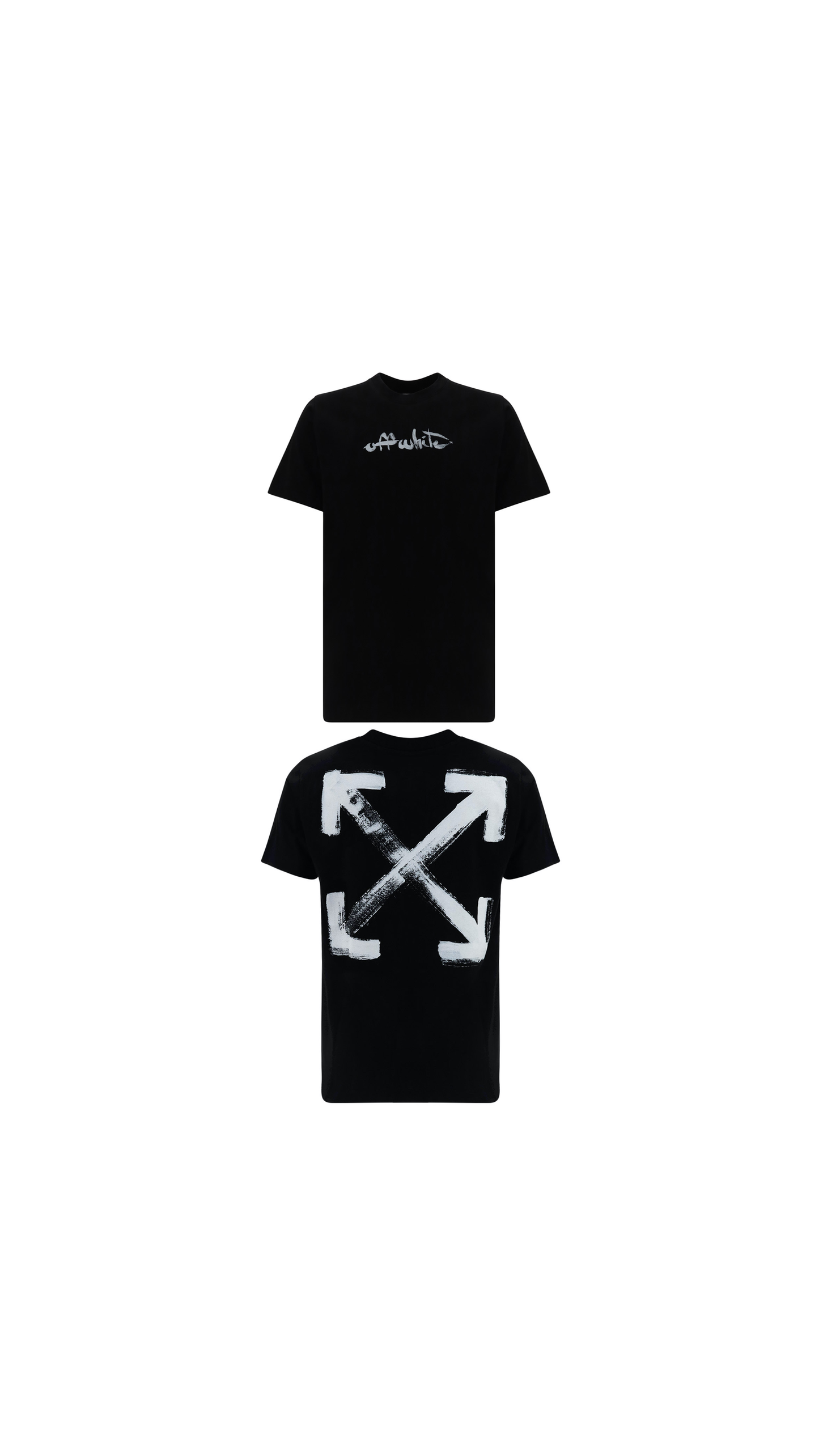 Paint Arrow Slim T-Shirt - Black