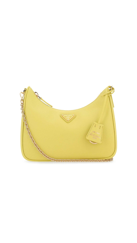 Prada Re-Edition 2005 Saffiano Leather Bag - Citron Green