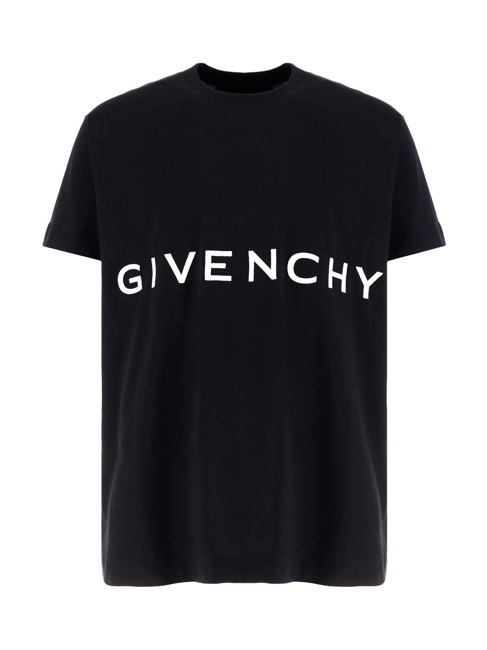 4G Embroidered Oversized T-Shirt - Black.
