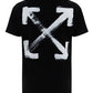 Paint Arrow Slim T-Shirt - Black
