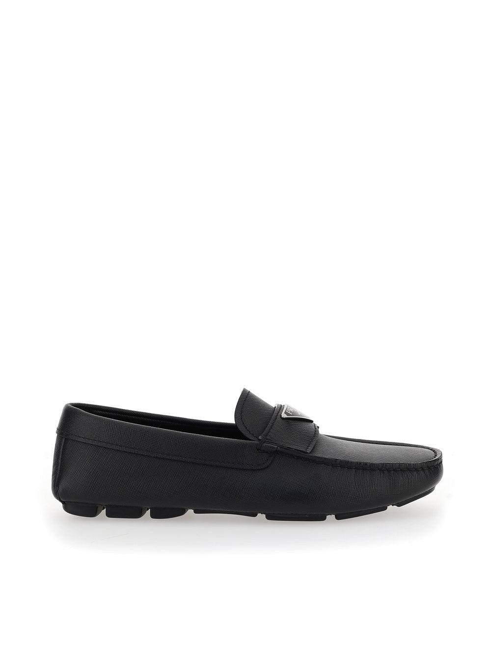 Logo Driving Loafers - Black.