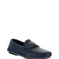 Saffiano Leather Loafers - Baltic Blue