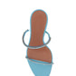Gilda Crystal Sandals - Aqua Blue