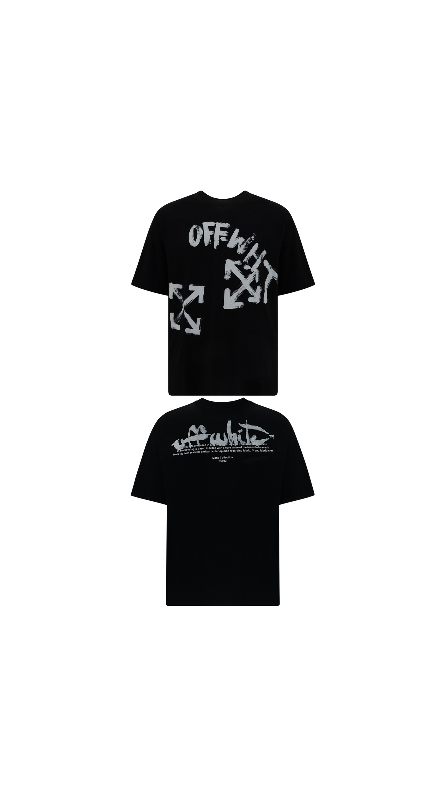 Paint Script Over Skate S/S Tee - Black