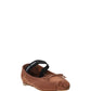 Satin Ballerinas - Cocoa Brown