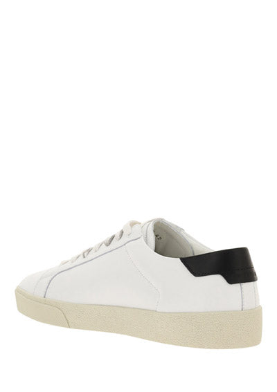 Court Classic SL/06 Embroidered Sneakers in Leather - Optic White.
