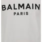 Cotton Printed Balmain Paris Logo T-shirt - White